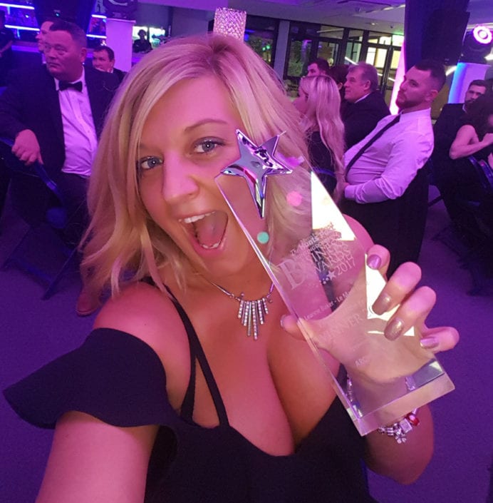 Our superstar Leanne Baker showing off her award. Our superstar Leanne Baker showing off her award.