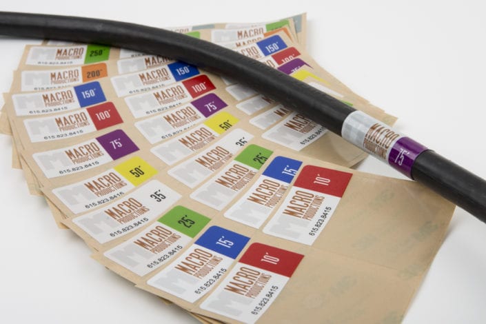 Cable Labels with Macro Productions